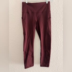 Lululemon All The Right Places Crop II 23” Size 4 | Dark Adobe High-Rise